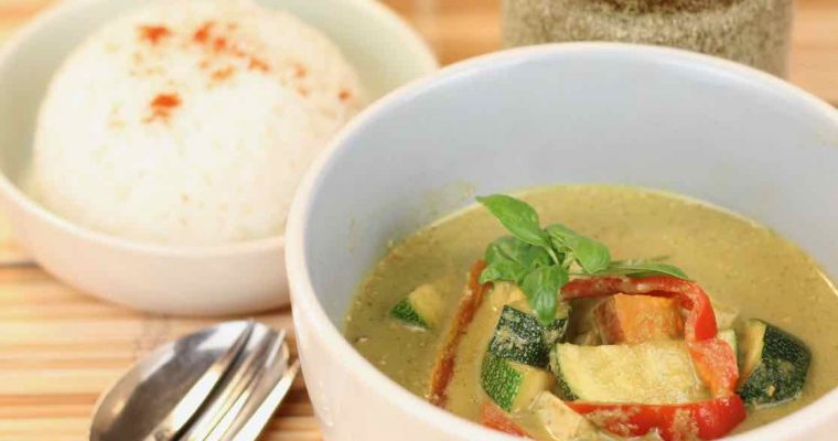 Grønn curry med tofu