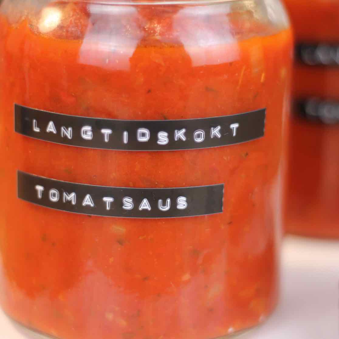 Vegansk langtidskokt tomatsaus